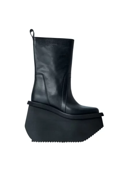 Botki Rick Owens skórzane czarne