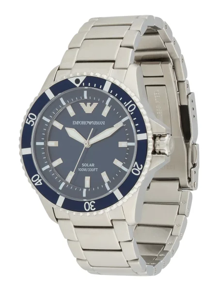 Emporio Armani Hodinky World Explorer strieborná