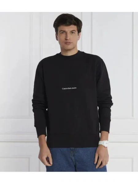 Hanorac crewneck Calvin Klein negru