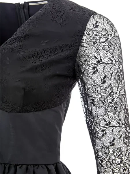 Rochie midi Lardini din dantelă negru