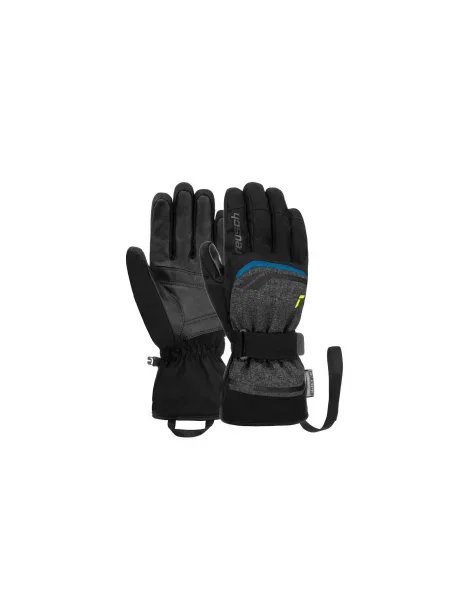 Rękawice narciarskie unisex Reusch Primus wodoodporne ocieplane softshell szare