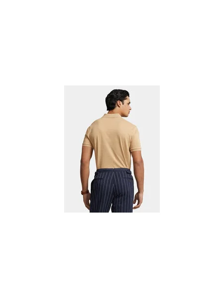 Polo Ralph Lauren Pólóing Custom Slim Fit bézs