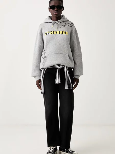 Converse kapucnis melegítőfelső pamuttal x Minions & Monsters szürke