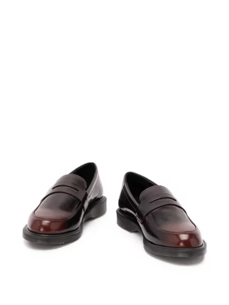 Pantofi loafer Dr. Martens din piele roșu