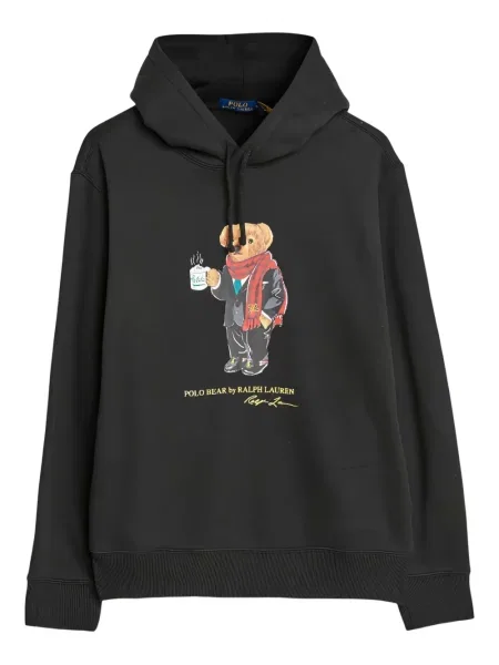 Флийс риза Polo Ralph Lauren с качулка с катарама синьо