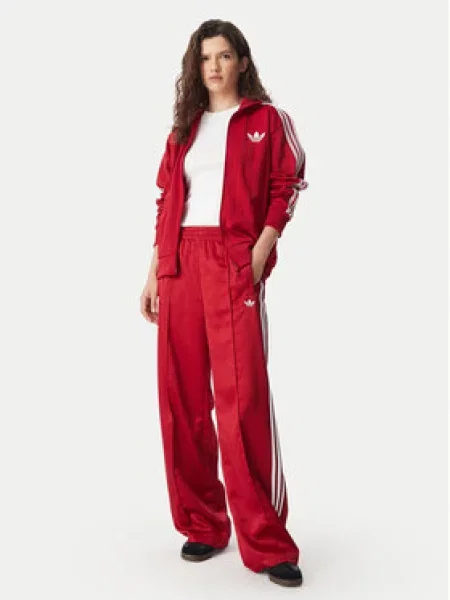 Mikina adidas Pinstripe Firebird Loose Tracktop Team Victory Red/ White/ Team Victory Red XL červená