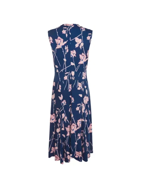 Rochie midi Dvf Diane Von Furstenberg cu model floral cu imagine albastru