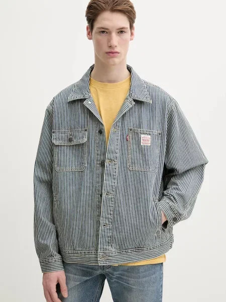 Яке Levi's преходен модел с уголемена кройка синьо