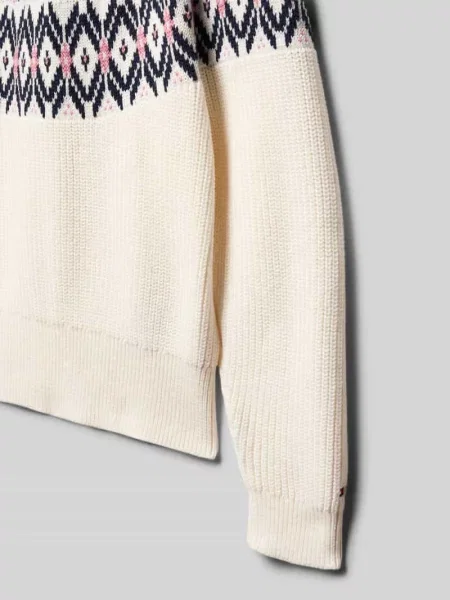 Sweter z dzianiny o kroju regular fit z czystej bawełny Tommy Hilfiger Teens