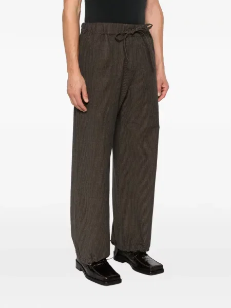 Pantaloni Sage Nation cu dungi maro
