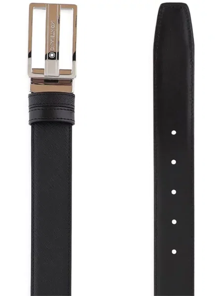Reversibil curea Montblanc cu cataramă cu autograf negru