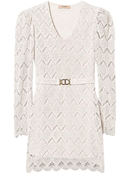 Rochie mini Twinset din dantelă de costum