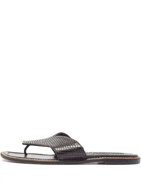 Sandale Manolo Blahnik din piele negru