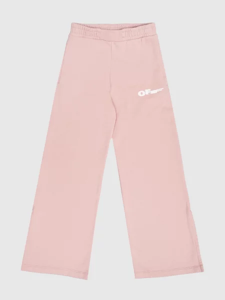 Детские спортивные штаны Off-white розовые