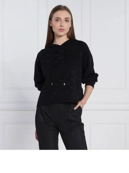 Liu Jo Sport Hanorac | Cropped Fit negru