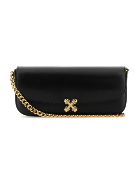 Torebka crossbody Alexander Mcqueen w kwiatki czarna