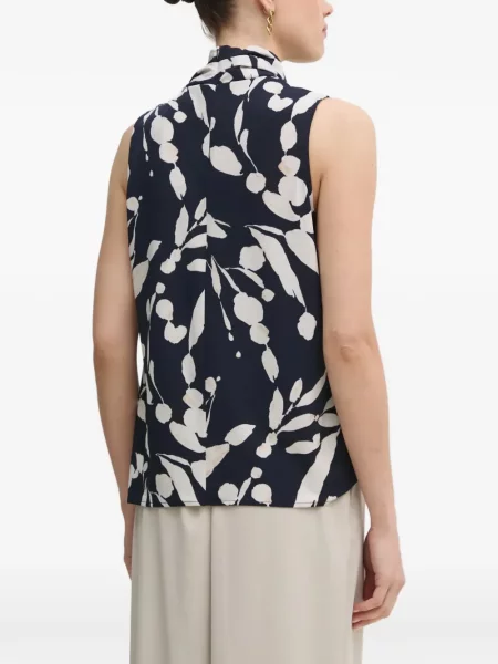 Bluza Joseph Ribkoff s apstraktnim uzorkom ular vrat plava