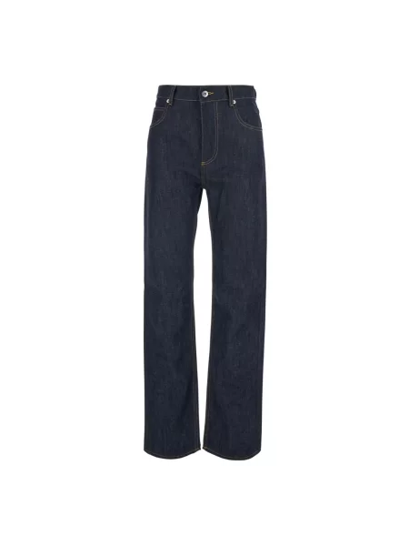 Jeansy straight leg Bottega Veneta niebieskie