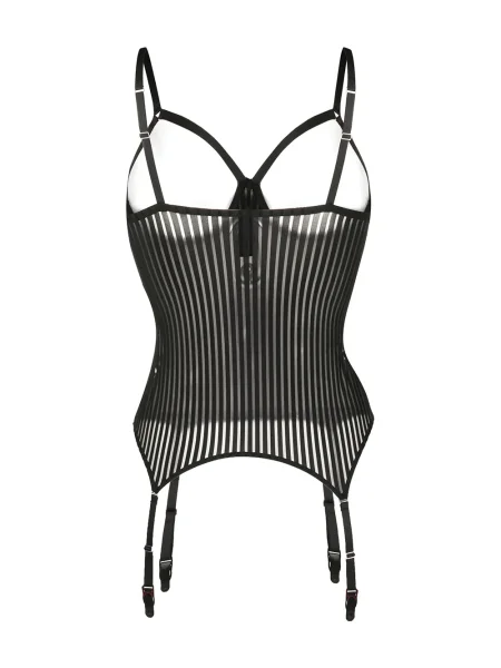 Body Maison Close cu dungi negru