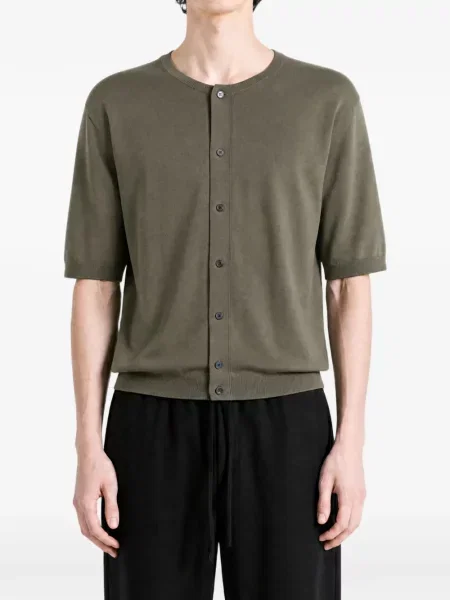 Scurt cardigan Auralee verde