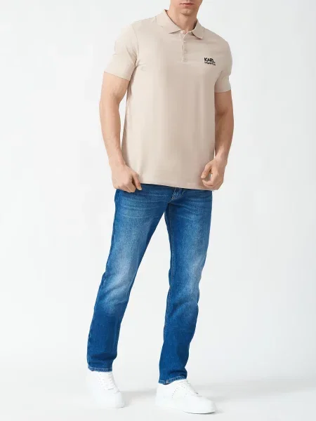 Поло Karl Lagerfeld бежевое