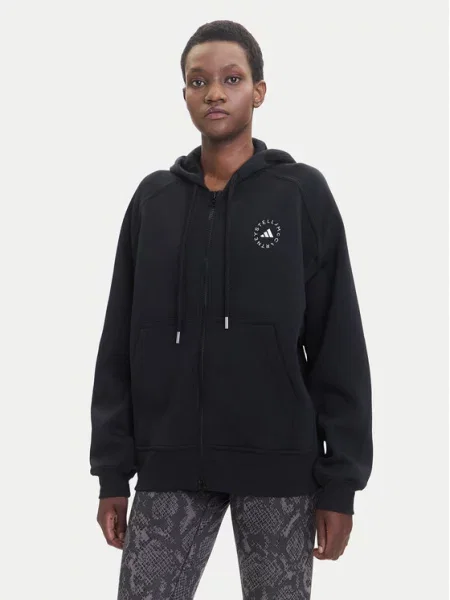 Adidas by Stella McCartney Μπλούζα Μαύρο Loose Fit λευκό
