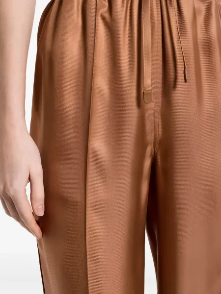 Pantaloni Tom Ford de mătase maro