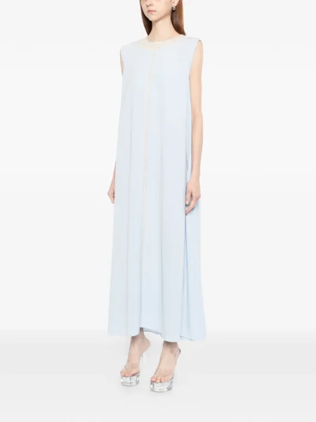 Rochie maxi Shatha Essa de costum albastru