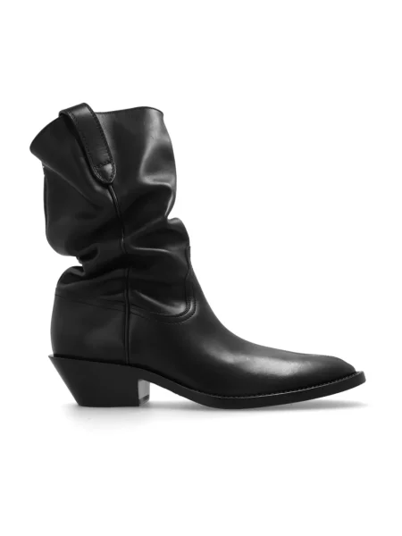 Botki Maison Margiela skórzane czarne
