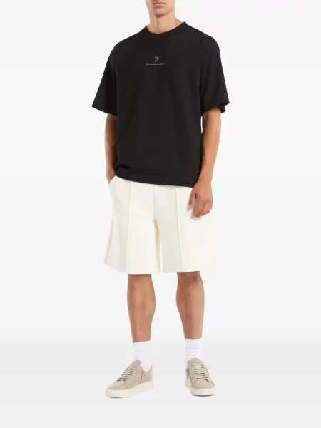 Pantaloni scurți Giuseppe Zanotti cu broderie alb