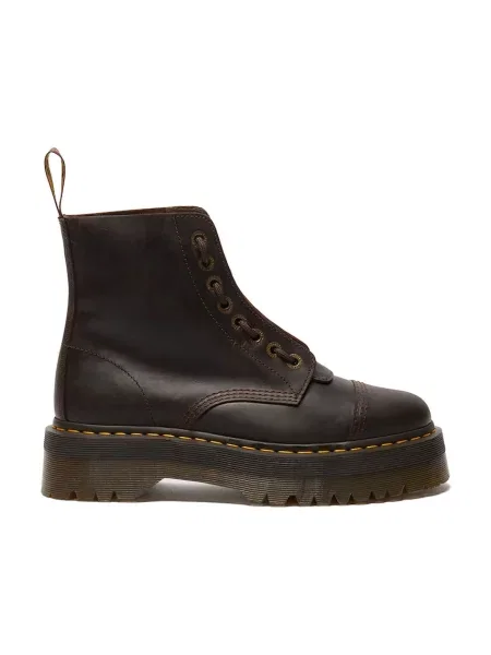 Botine Dr. Martens din piele cu platformă maro