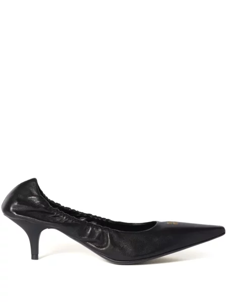 Pantofi cu toc Miu Miu din piele negru