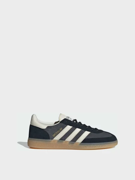 Кожаные кеды Adidas серые