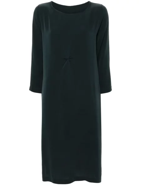 Rochie midi Private 0204 cu volane albastru