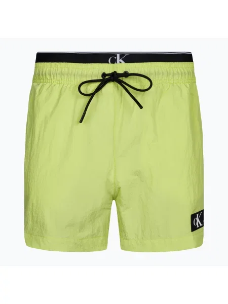 Мъжки бански шорти Calvin Klein Medium Double WB sharp green зелено