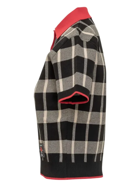 Top Msgm în carouri negru