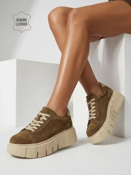 Cizme de cowboy Resti din piele cowboy kaki