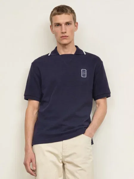 Lacoste Polokošile Z Piké Volného Střihu tmavě modrá bílá