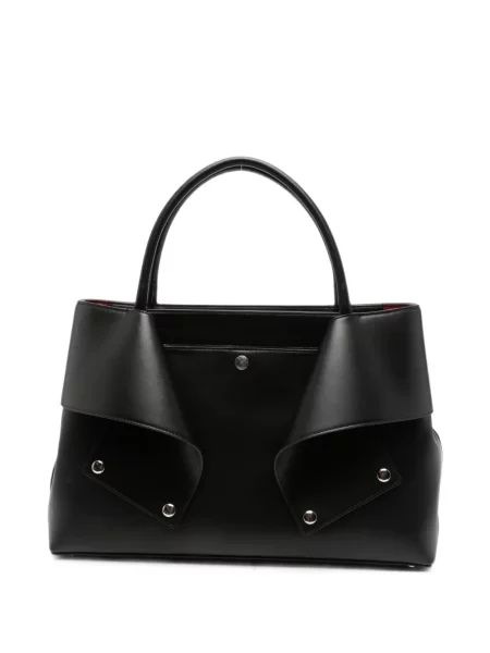 Geantă shopper Toteme din piele negru