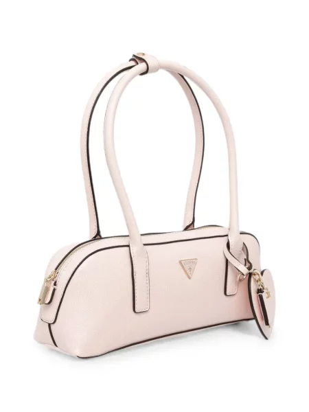 Висулка Guess със сърца с автограф розово