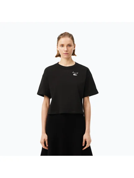 Olcsóbban. Lacoste női póló fekete. Méret: 34 fekete