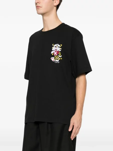 Tricou Kenzo cu broderie negru