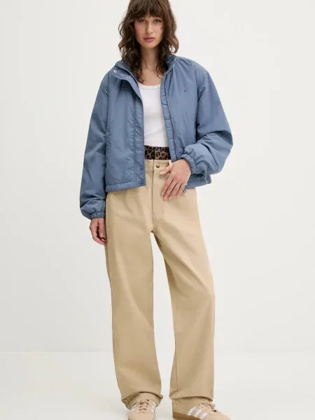 Tommy Jeans kurtka przejściowa oversize niebieski