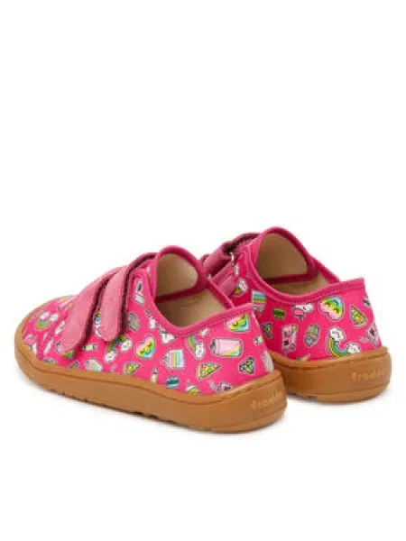 Bačkory Froddo Barefoot Canvas D růžová