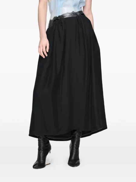 Fustă midi Maison Margiela negru