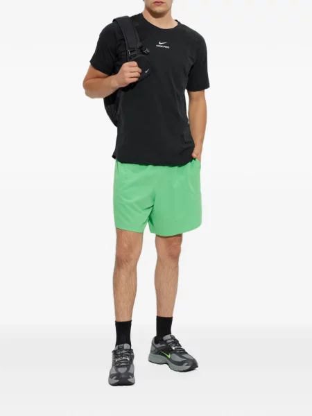 Scurt Sală de gimnastică tricou Nike cu șireturi negru