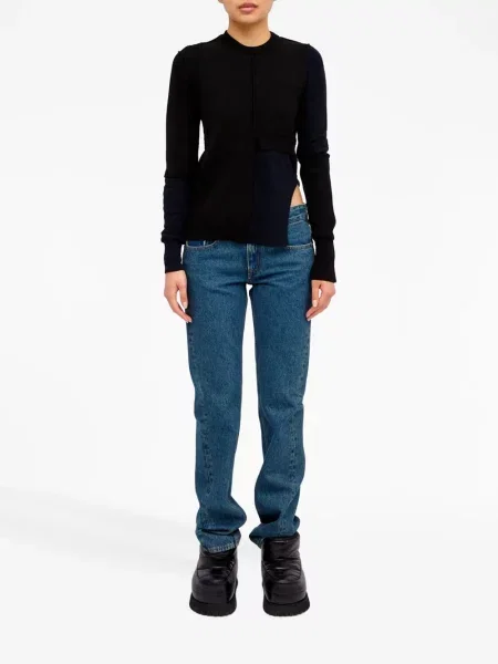 Megztinis Mm6 Maison Margiela apvaliu kaklu juoda