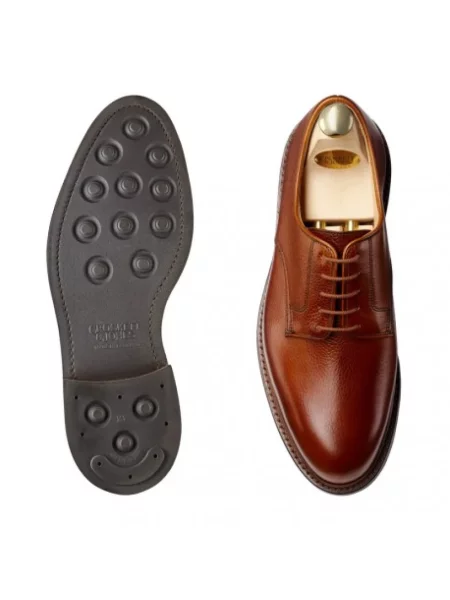 Półbuty Crockett & Jones skórzane eleganckie brązowe