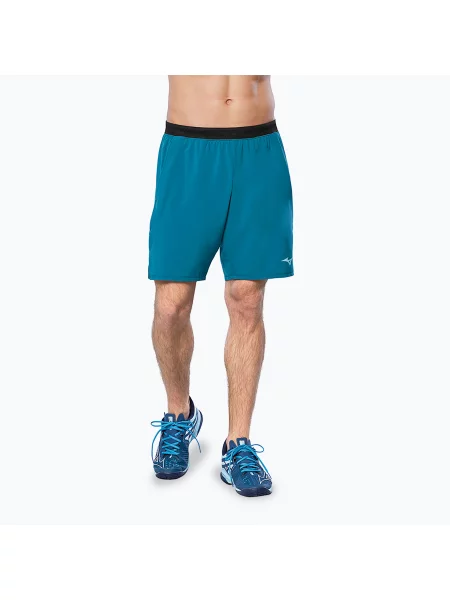Мъжки къси панталони за тенис Mizuno Laser Short moroccan синьо