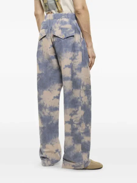 Kalhoty Laneus s vázáním modré